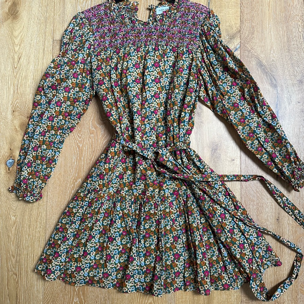 Olivia James The Label Long Sleeve Dress with Belt